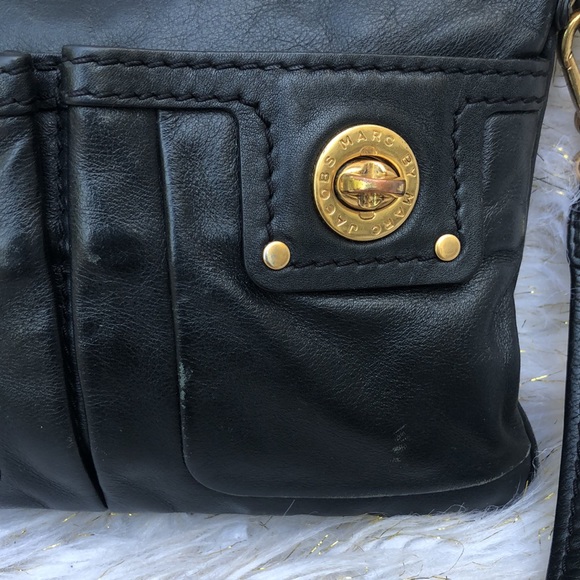 Marc by Marc Jacobs Black Leather Totally Turnlock Percy Crossbody Bag - Picture 5 of 11